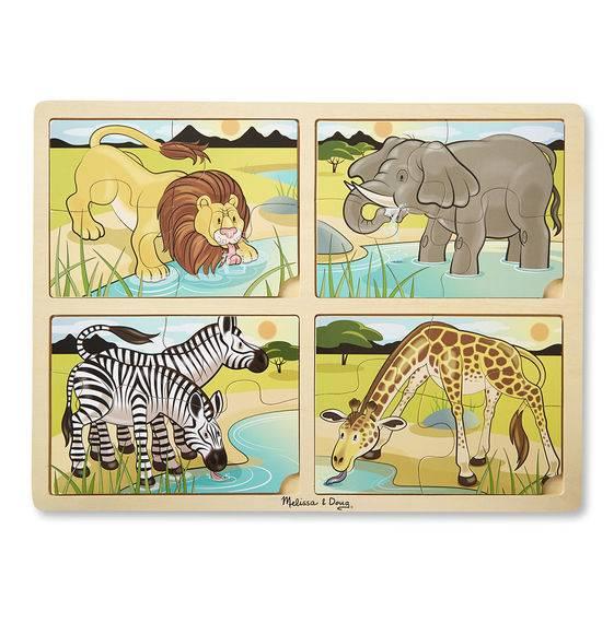 

Мега - пазл гигант 4 в 1 "Сафари" Melissa&Doug (MD9366)