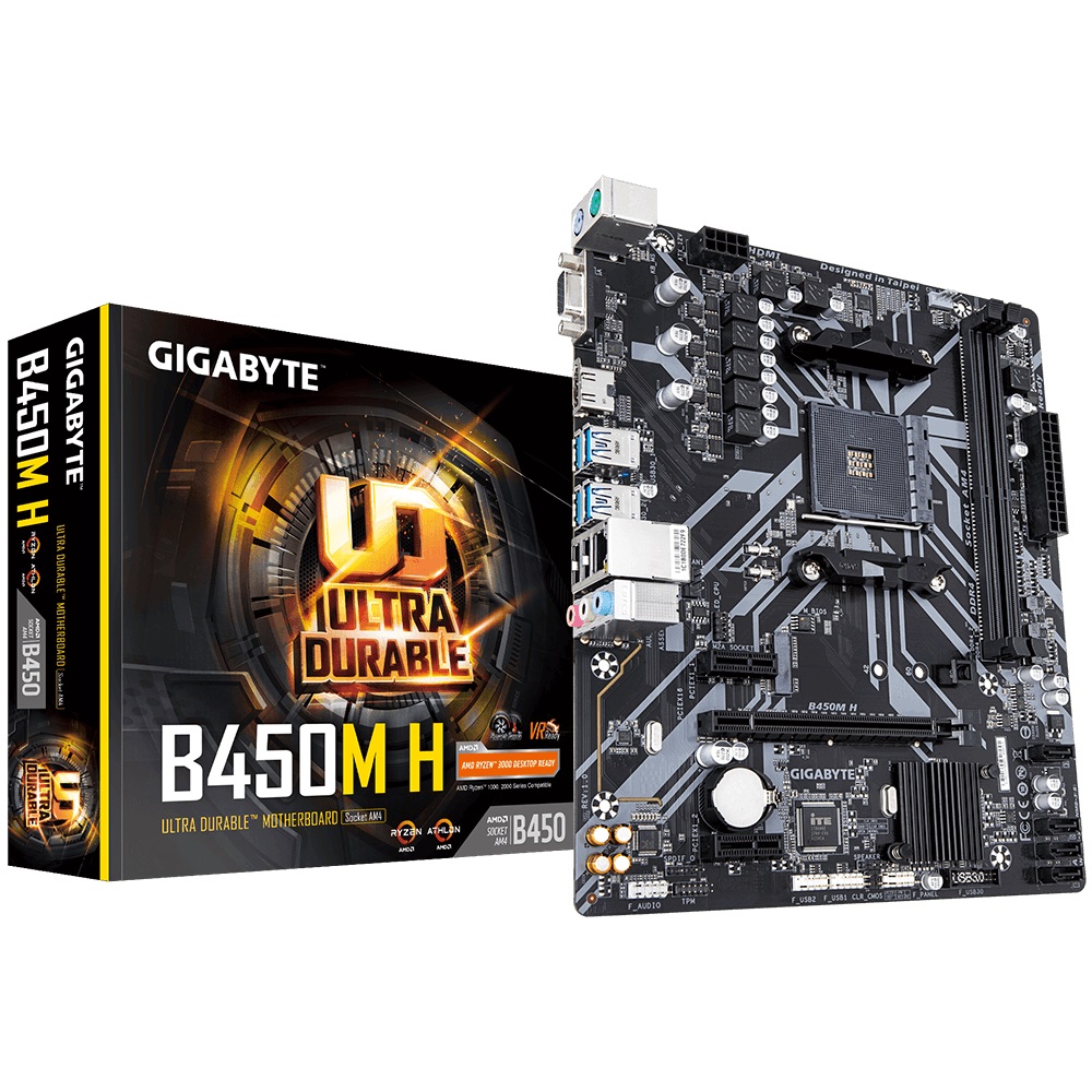 

Материнская плата Gigabyte B450M H Socket AM4