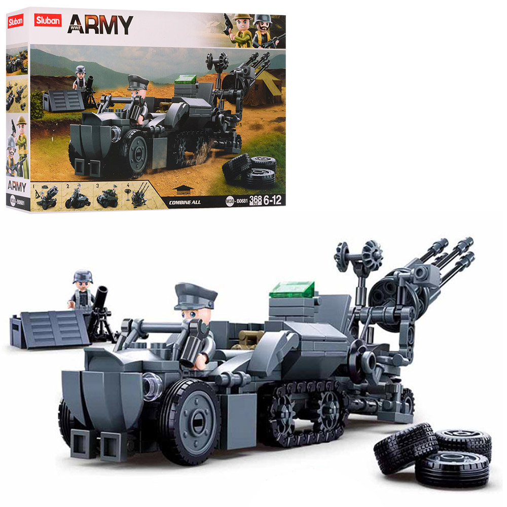 

Конструктор SLUBAN M38-B0681 (16шт) военная техника, фигурки, 368дет,в кор-ке, 38-24-7см