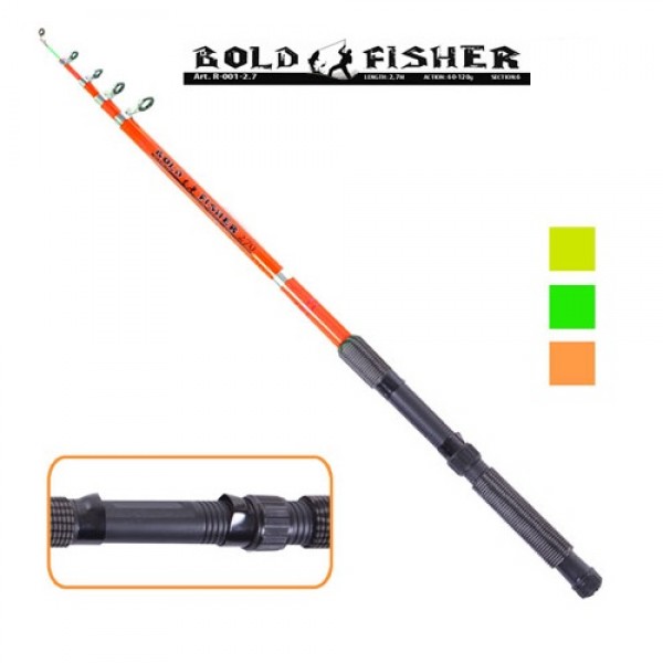 

Спиннинг телескоп "Bold fisher" 3.3м 60-120г 6к R-001-3.3 (50шт)