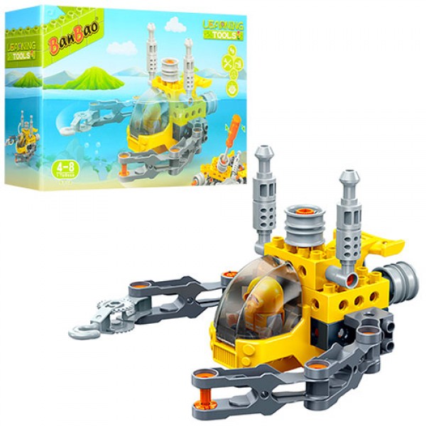 

Конструктор батискаф BanBao 9713 фигурка, отвертка, 19 деталей