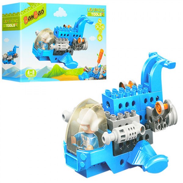 

Конструктор батискаф BanBao 9716 фигурка, отвертка, 17 деталей