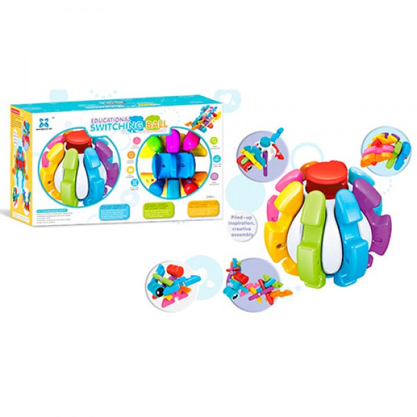 

Игра 2817 (24шт) 2шт, шар-трансормер, в кор-ке, 32-20-15см