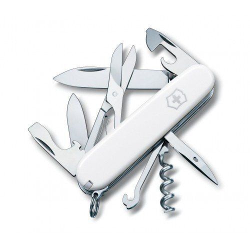 

Нож складной швейцарский многофункциональный Victorinox Climber 1.3703 білий