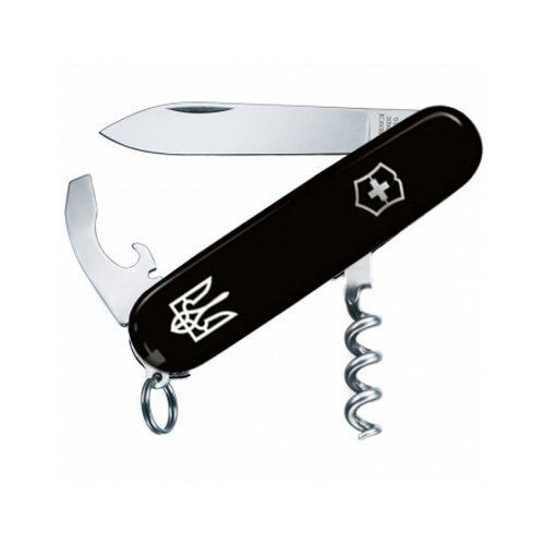 

Нож складной швейцарский многофункциональный Victorinox Waiter Ukraine білий тризуб (Vx03303.3R1)