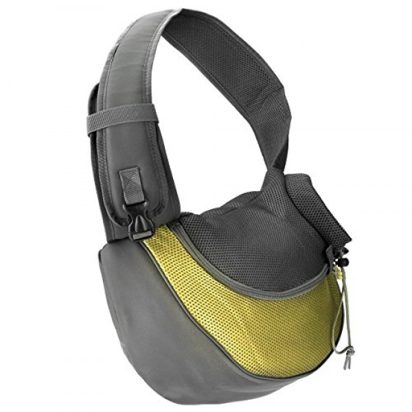 

Сумка слинг для переноски домашних животных CISNO Small Pet Dog Kat 45*25см Gray Yellow