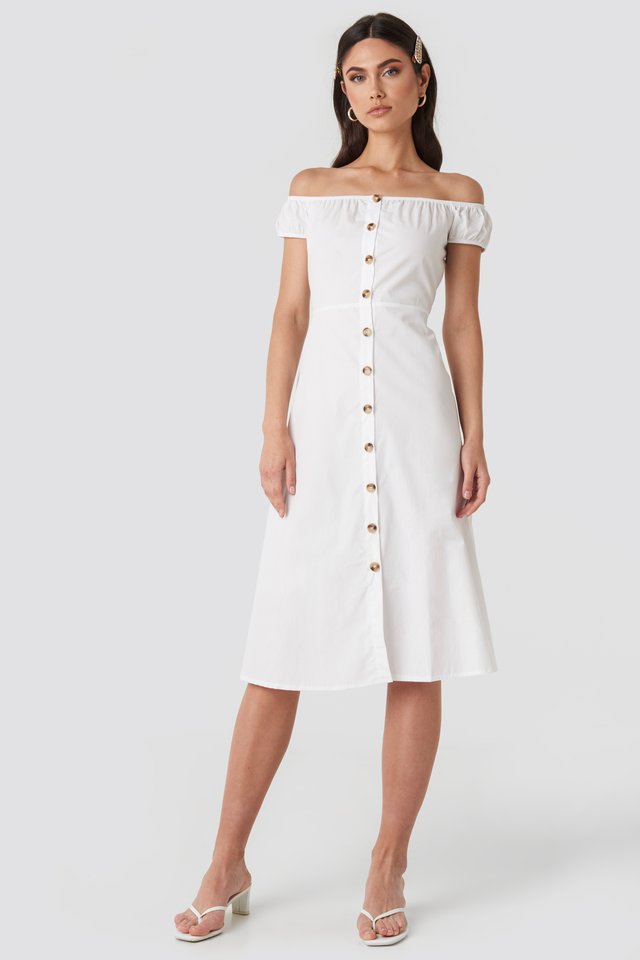 

Платье NA-KD 36 белый 1018-003297-7748