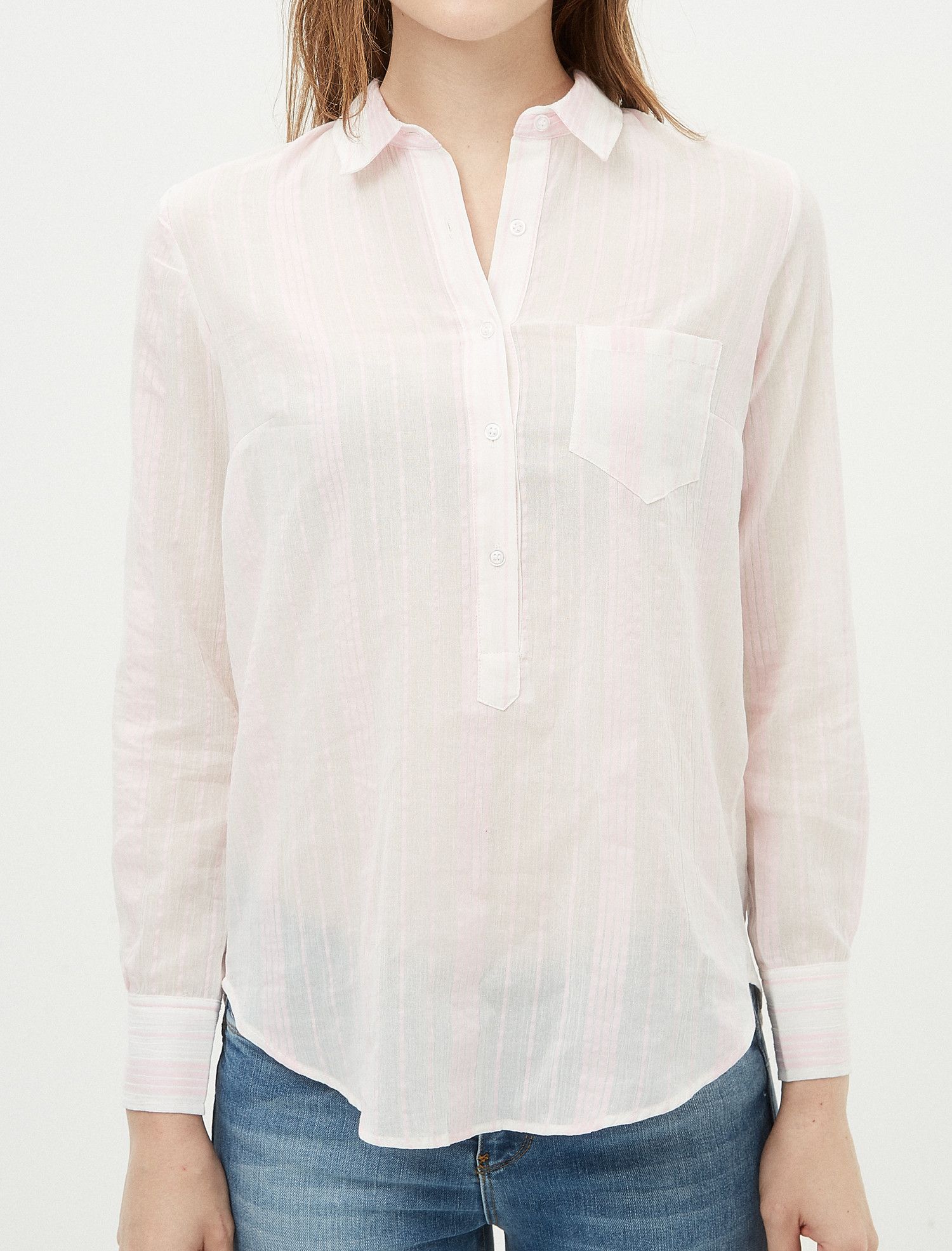 

Рубашка Koton 7YAK68260OW  Rose Stripe, Рубашка Koton 7YAK68260OW 38 Rose Stripe