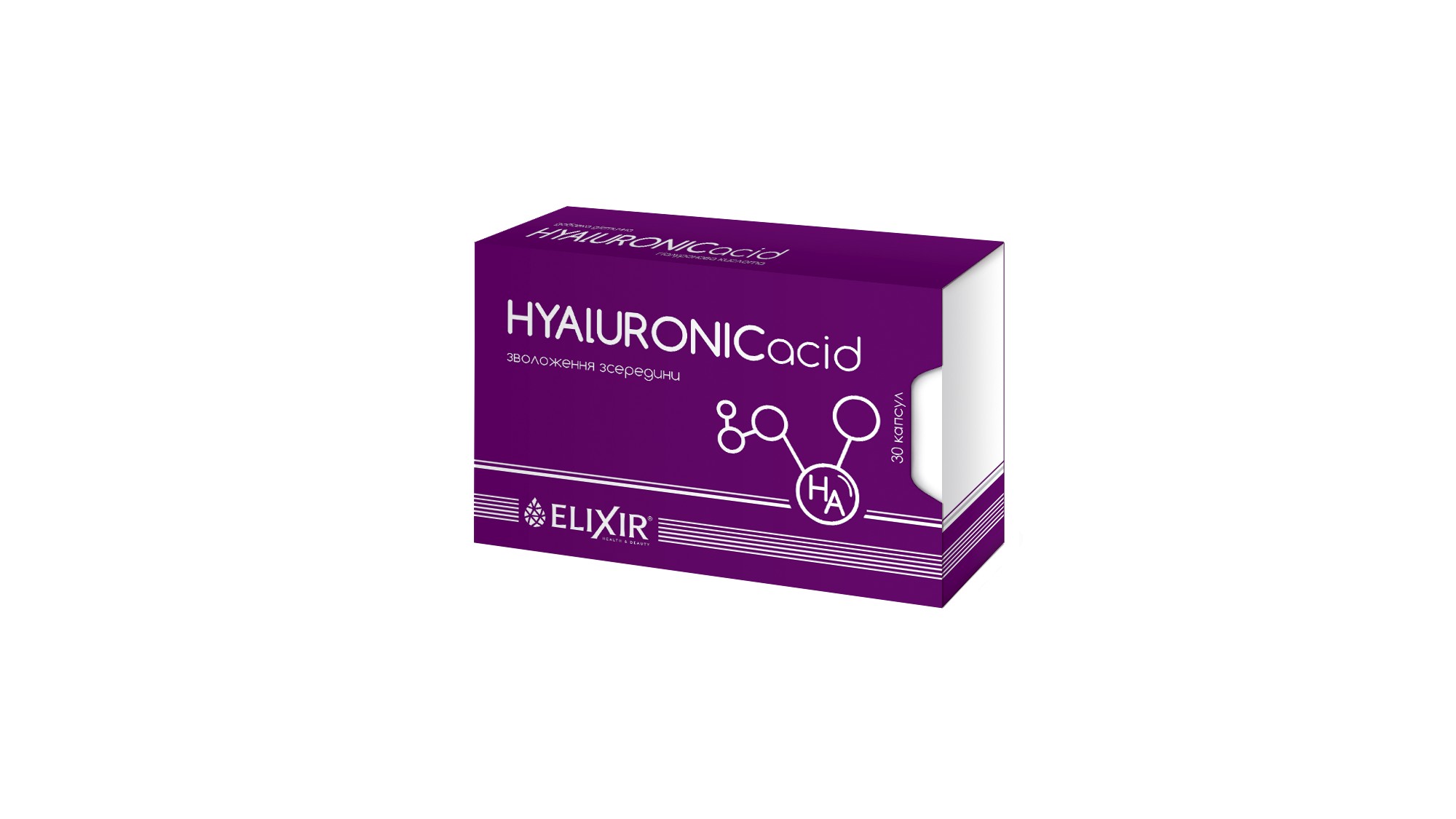 

Добавка диетическая Эликсир HYALURONICacid 30 капсул