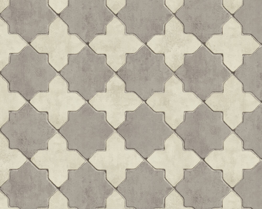 

Виниловые обои на флизилиновой основе AS Creation New Walls 37421-5 Бежево-коричневый под плитку