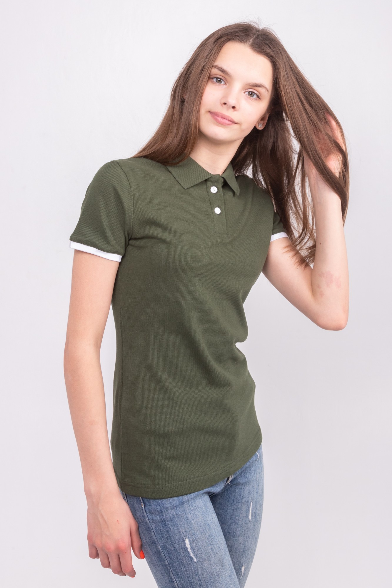 

Поло TvoePolo однотонное S Хаки (5717-26s)