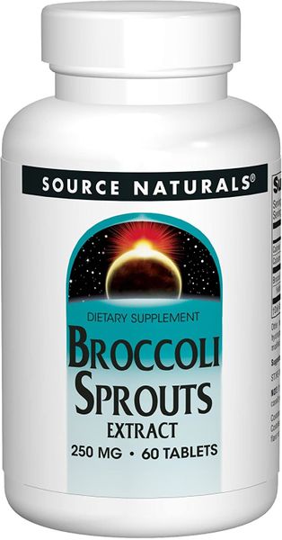 

Экстракт брокколи Broccoli Sprouts Source Naturals 250 мг 60 таблеток (SNS020)