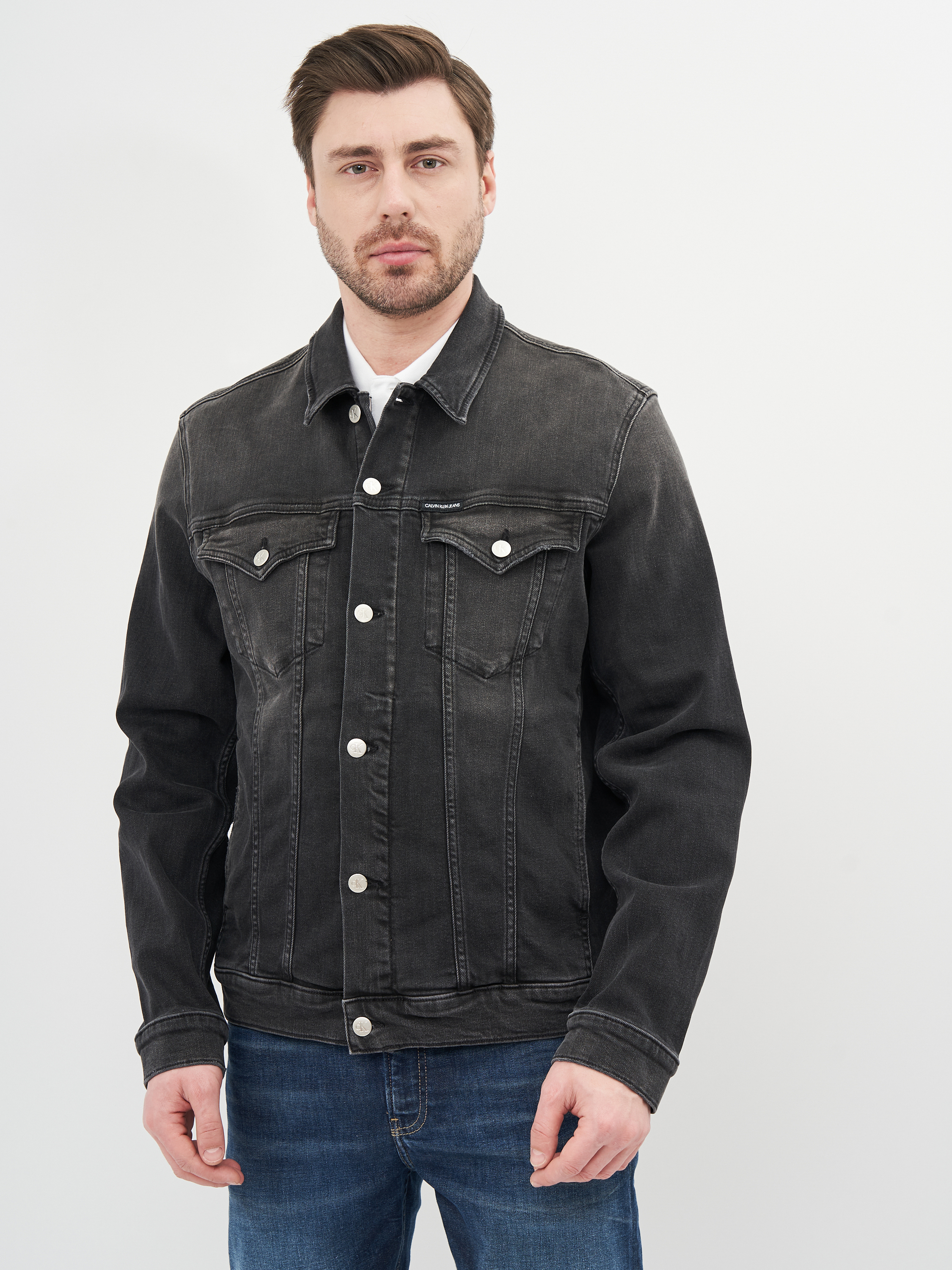 

Джинсовая куртка Calvin Klein Jeans Foundation Jacket J30J317247-1BY L Denim Black