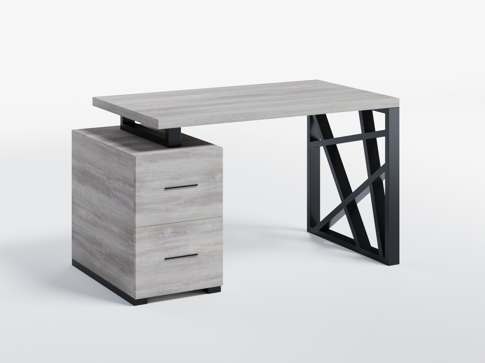 

Компьютерный стол Skandi Wood SW132_1 Оттава 135 х 80 х 75 см МДФ+Шпон Дуб Серый