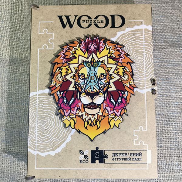 

Пазлы деревянные фигурные WOOD Puzzle Лев (10101)