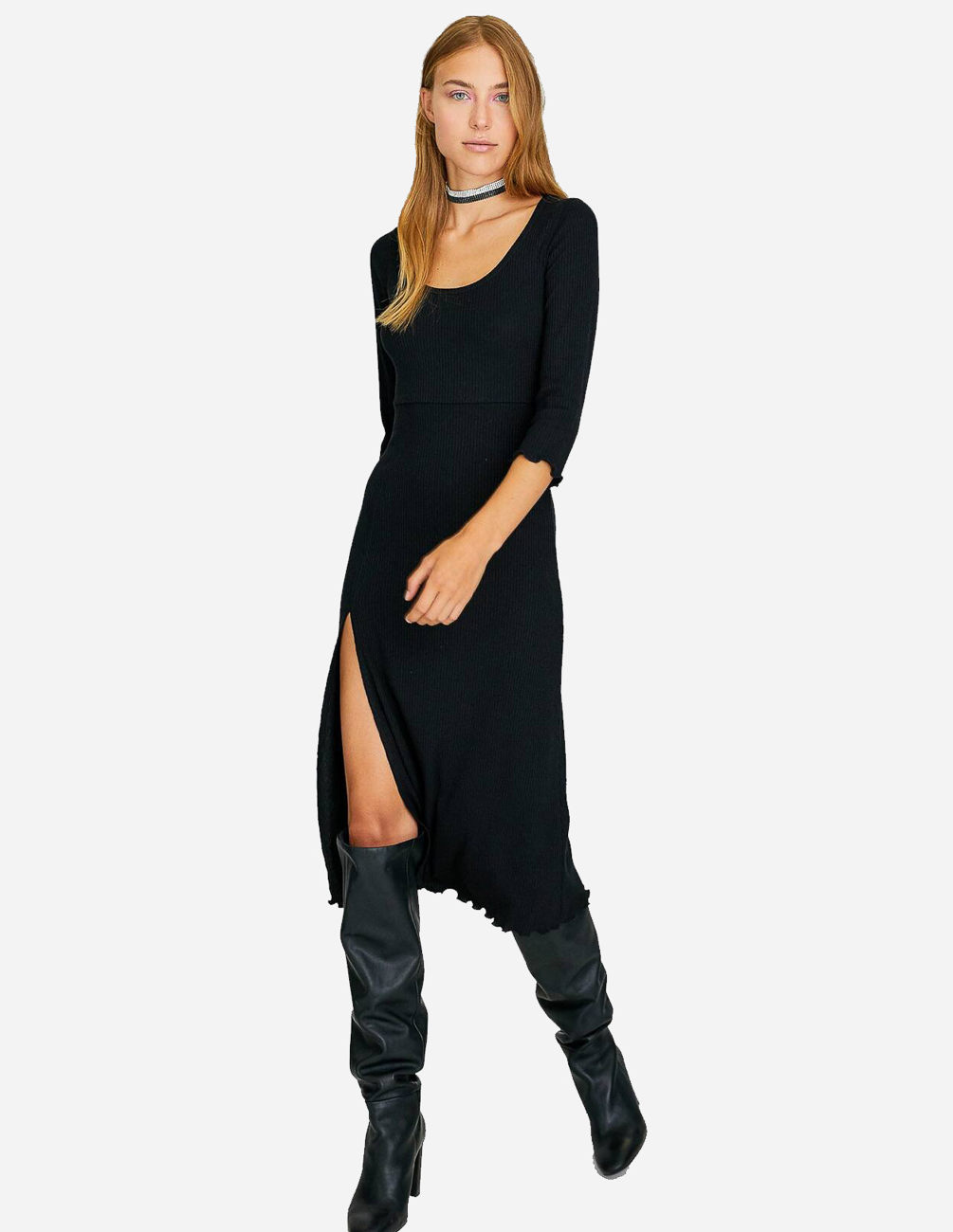 

Платье Stradivarius Ж1057864 (6384/492/001) цвет черный M
