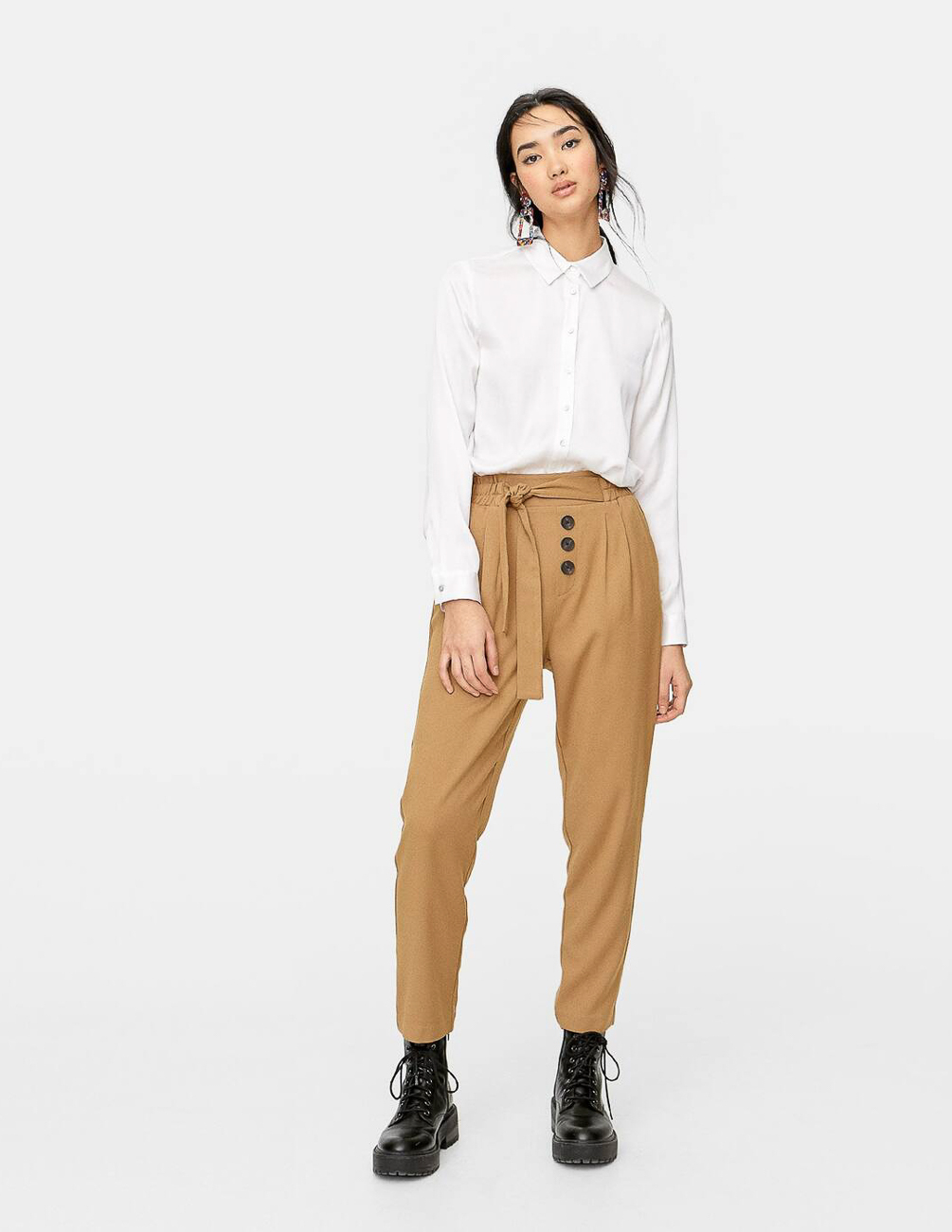

Брюки Stradivarius Ж1057831 (4553/818/453) цвет коричневый L