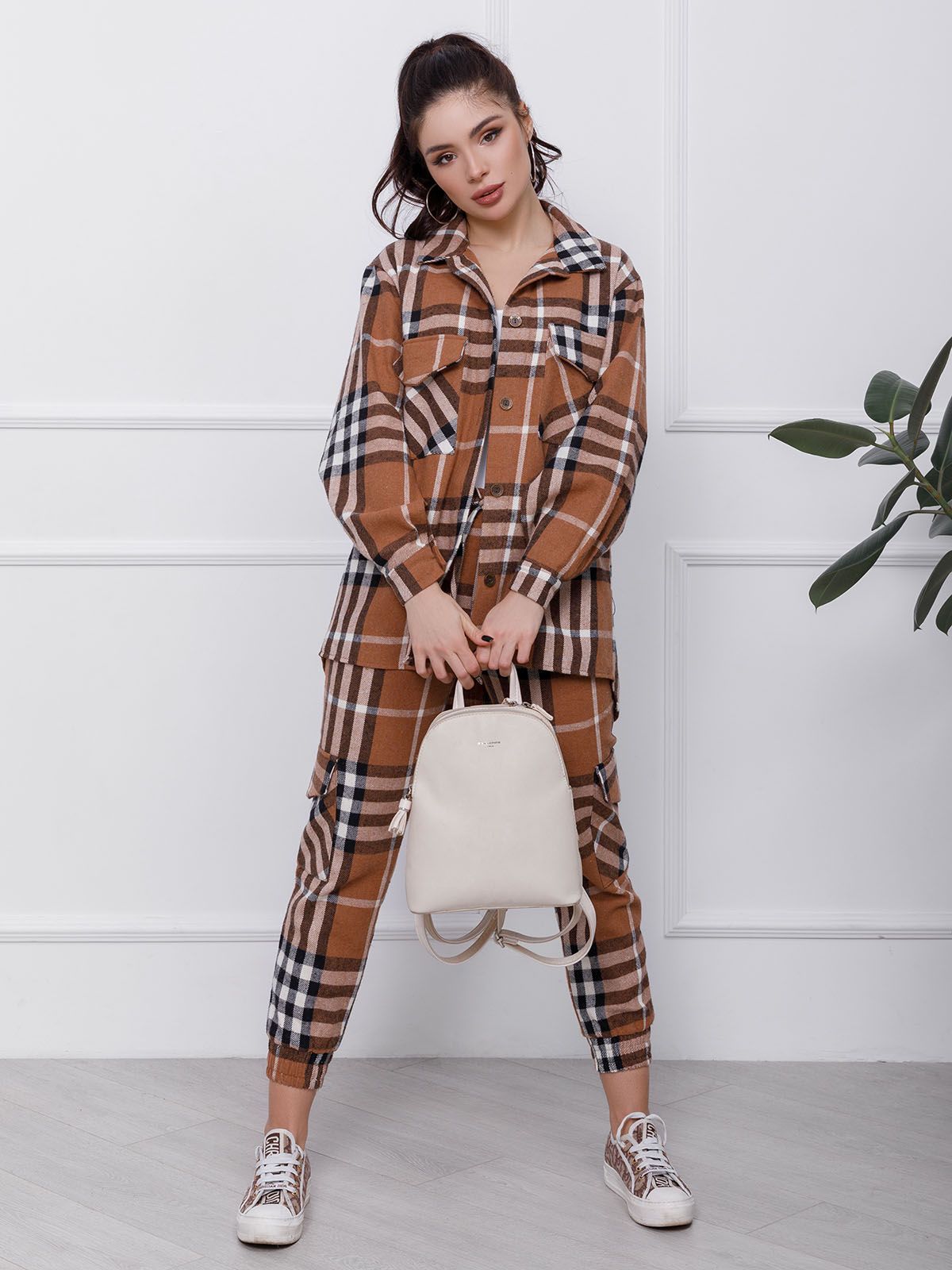 

Костюм (рубашка + брюки) ISSA PLUS 12451 XL Коричневый