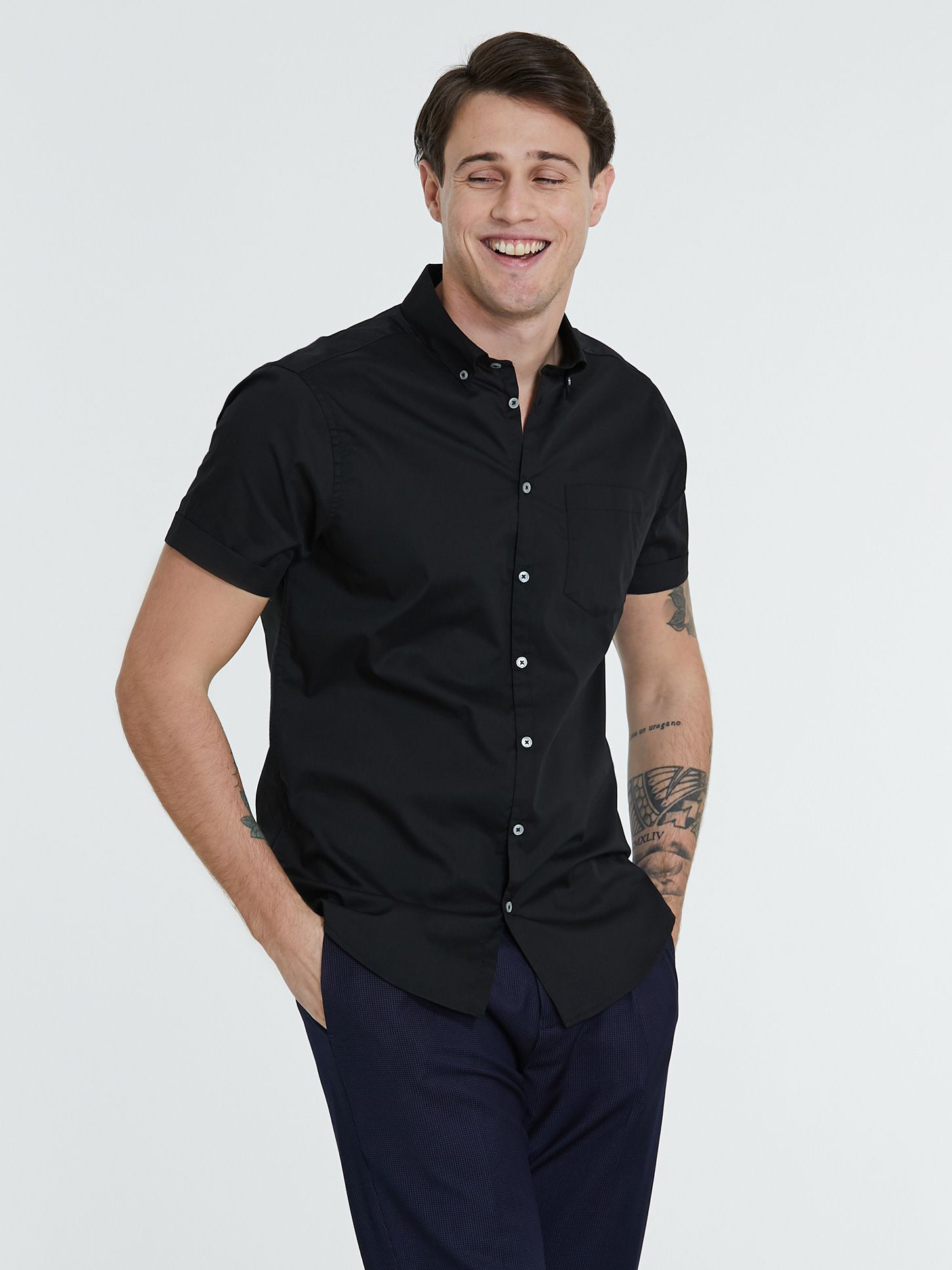 

Рубашка Piazza Italia 41040-3 XXL Black