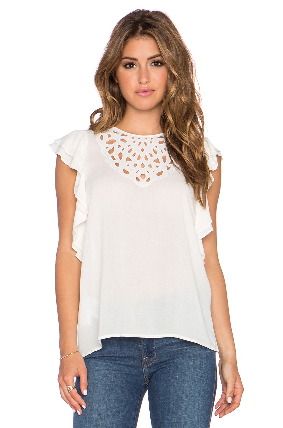 

блуза BCBGMAXAZRIA smixb04800066 XS молочный 2000000541921