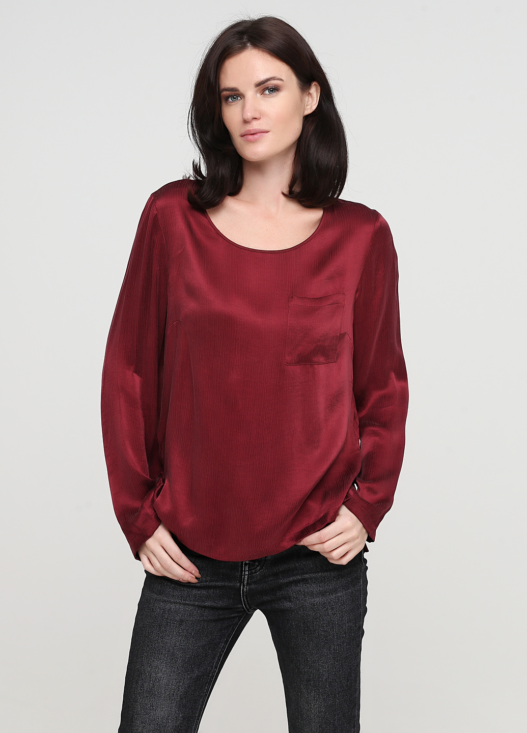 

блуза Sisley smix03100072 S Бордовый 2000000486253