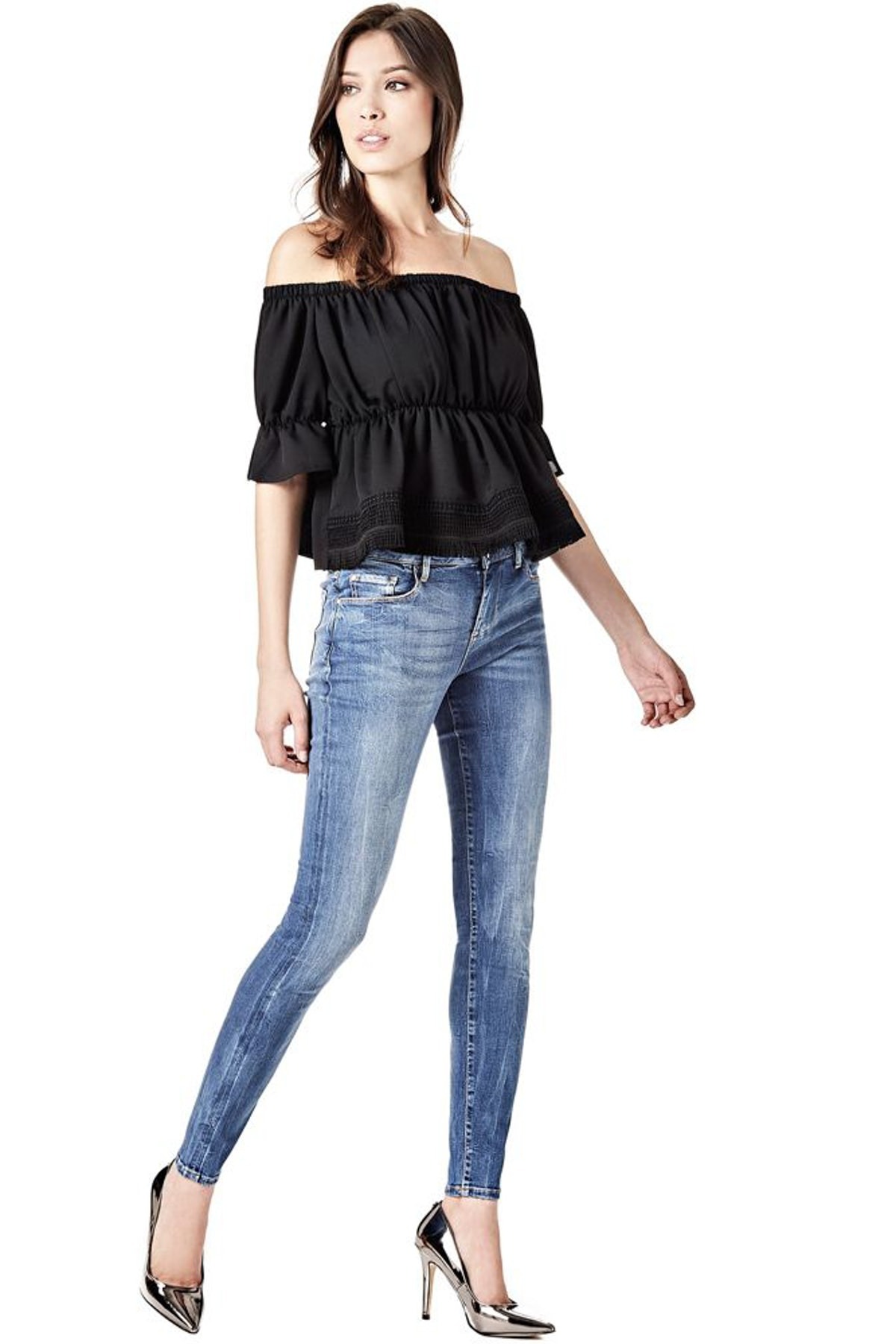 

блуза GUESS smixb04800028 S черный 2000000542539