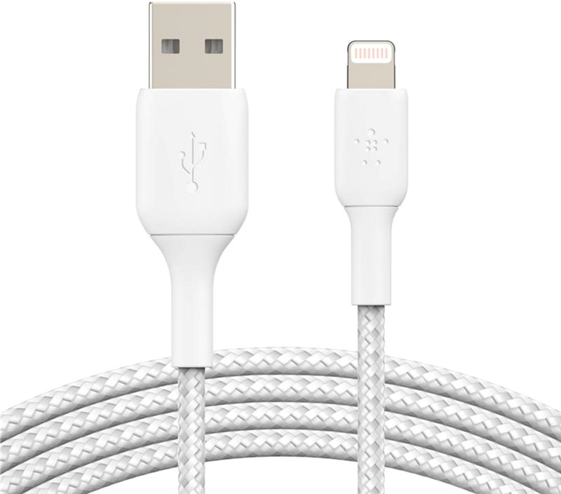 

Кабель Belkin USB-A - Lightning Braided 2 м White