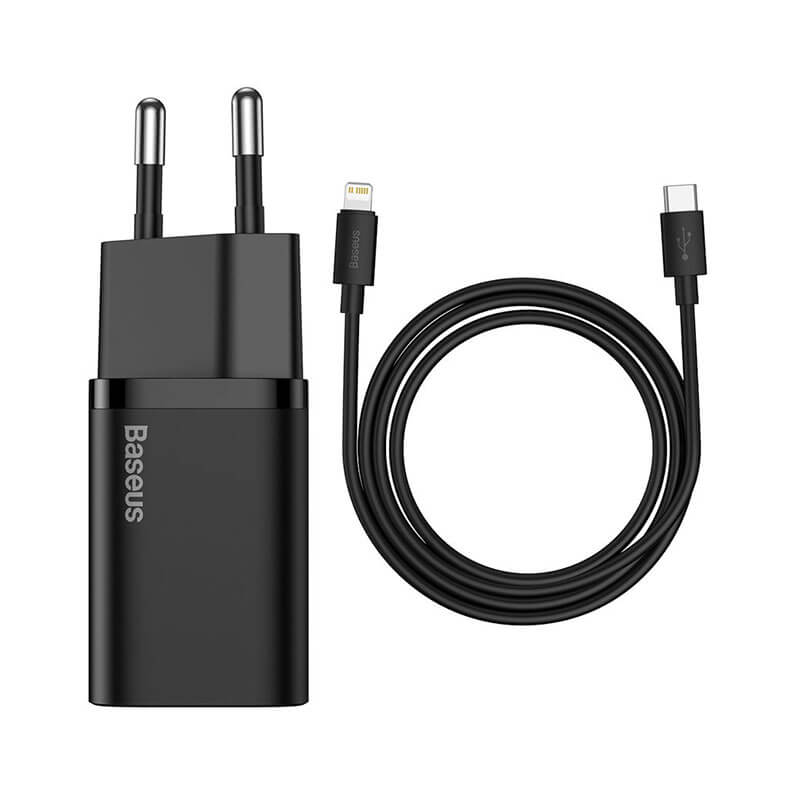 

Сетевое зарядное устройство (20W) Baseus Super Si Quick Charger Black TZCCSUP-B01
