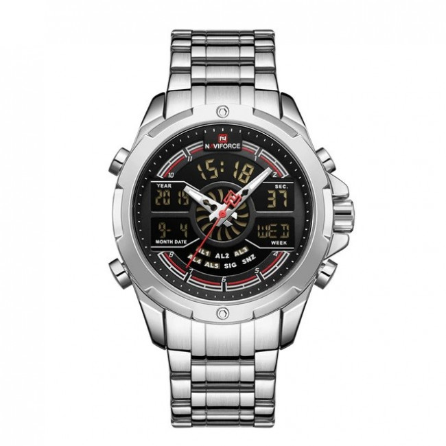 

Классические мужские часы Naviforce 9170 Silver