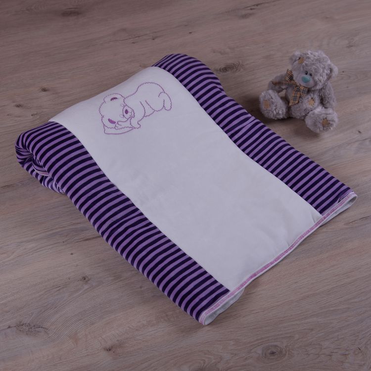 

Ковдра BetiS "Соня" з вишивкою Малюнок Фіолетовий Велюр 27076392 90*100 см