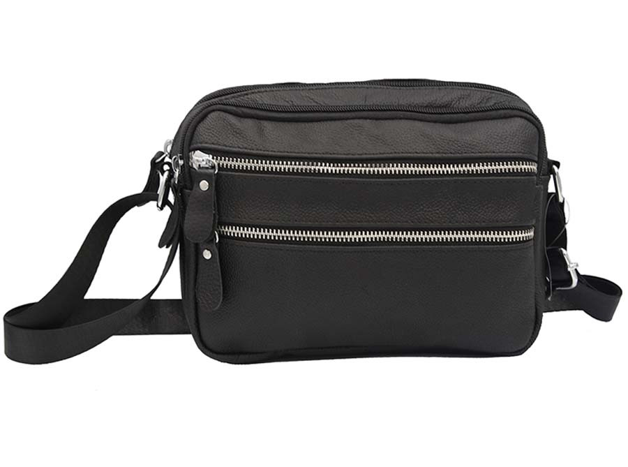 

Мужская сумка из натуральной кожи 3925-11111BLACK черная