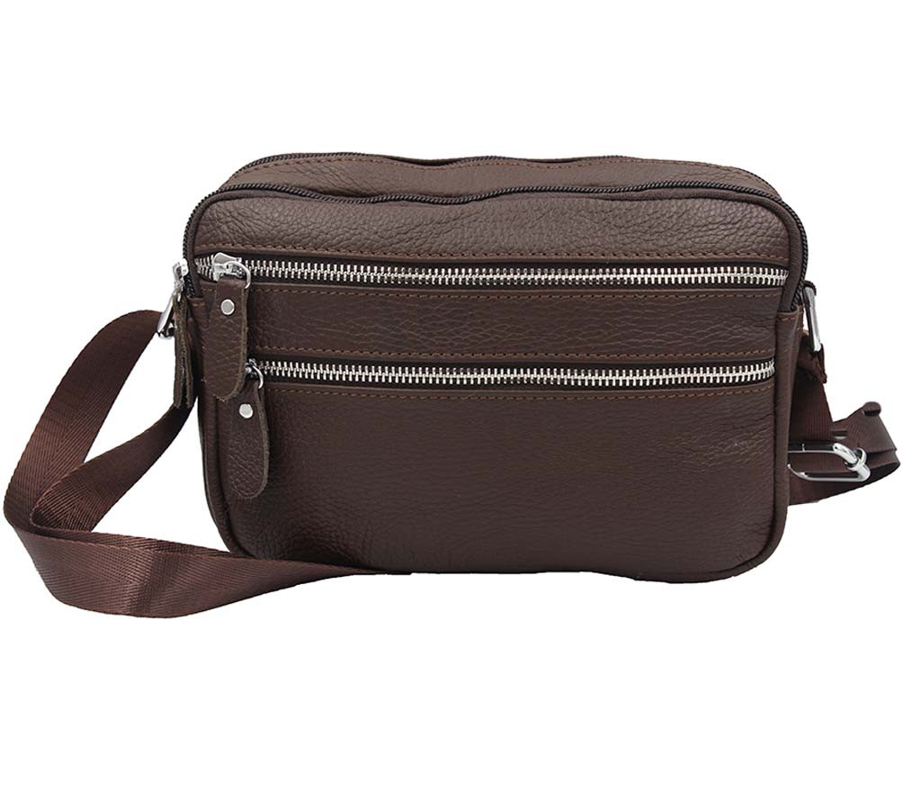

Мужская сумка из натуральной кожи 3925-11111BROWN коричневая