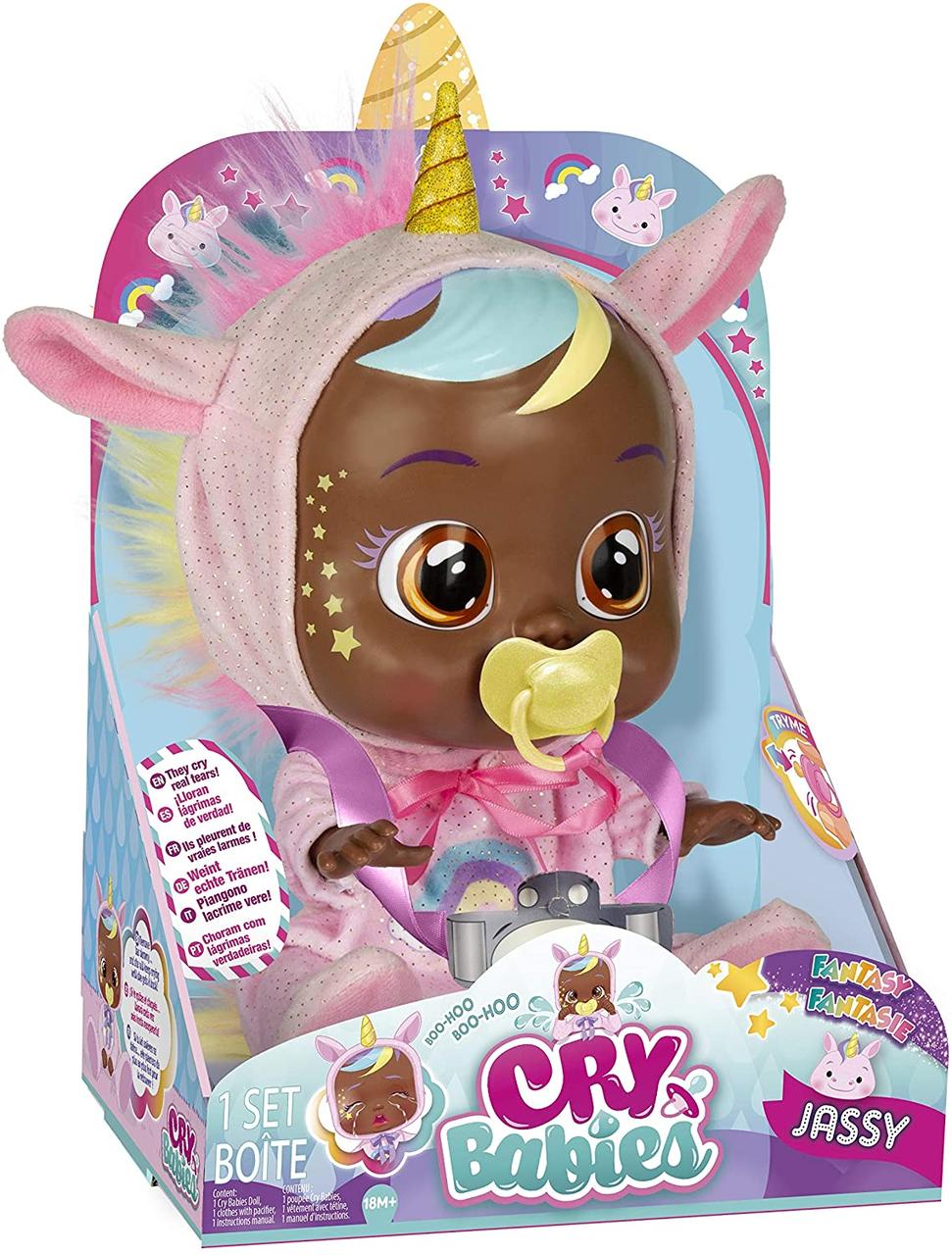 

Интерактивная Кукла пупс плакса Единорог Джази IMC Toys Cry Babies Jassy Baby Doll