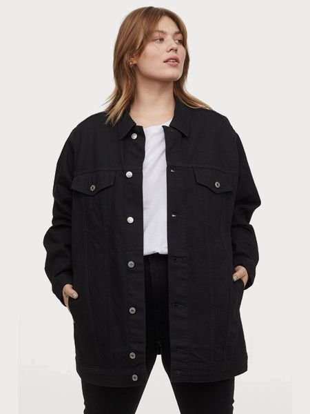 

Джинсовая куртка H&M 0849001-1 XL Черная