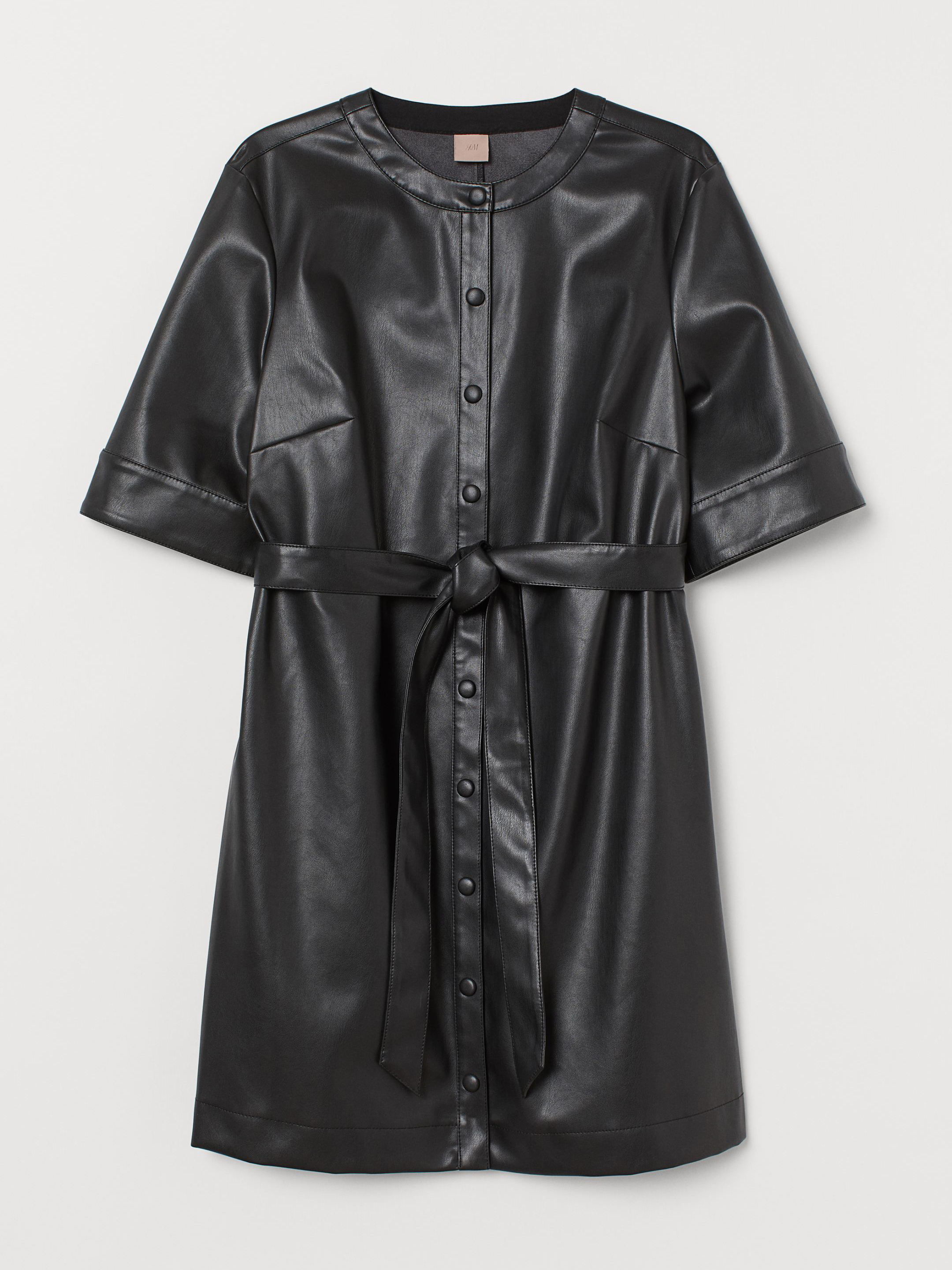 

Платье из искусственной кожи H&M 0832177-1 4XL Черное
