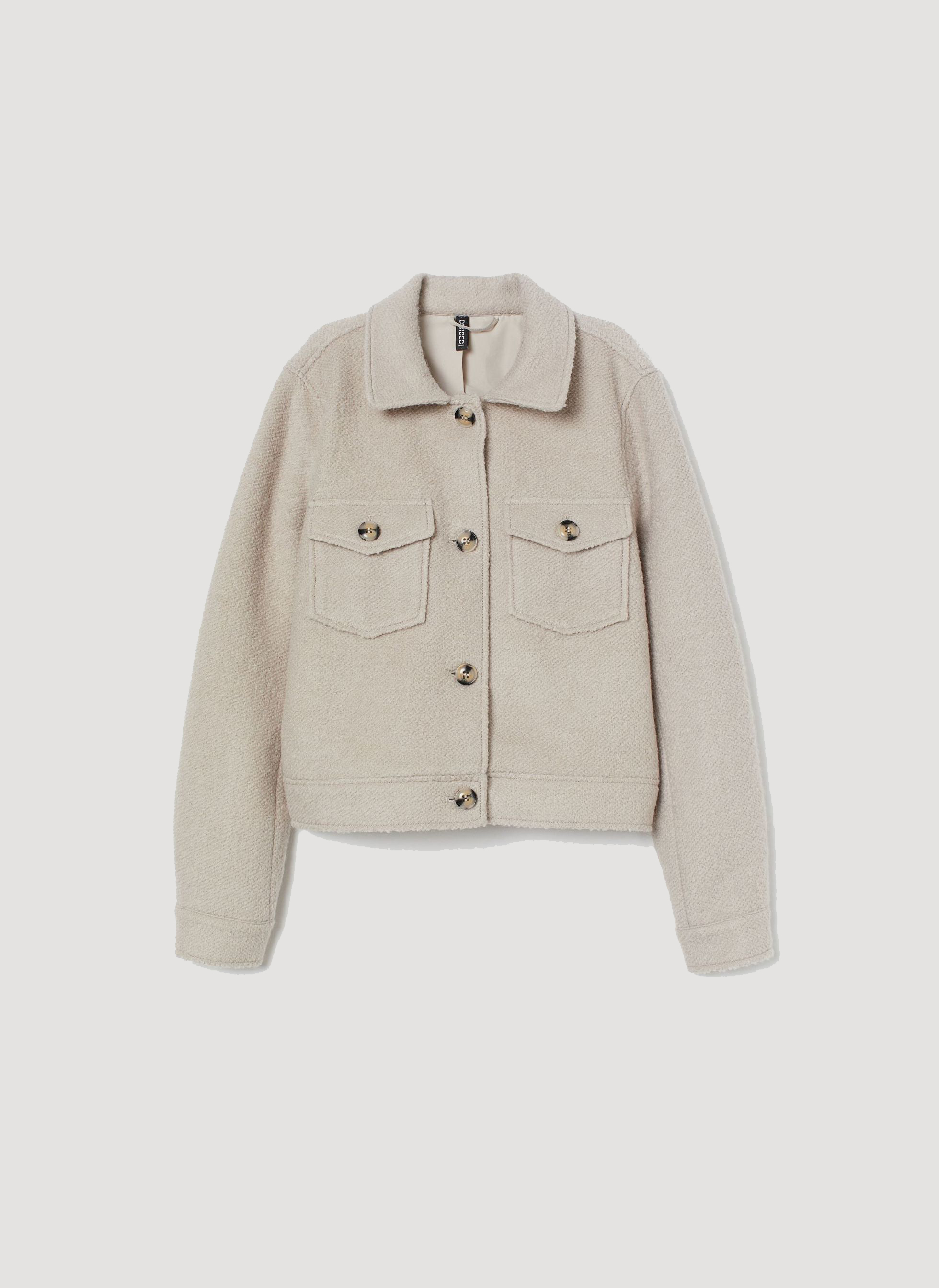 

Джинсовая куртка H&M 0812784-0 S Бежевая
