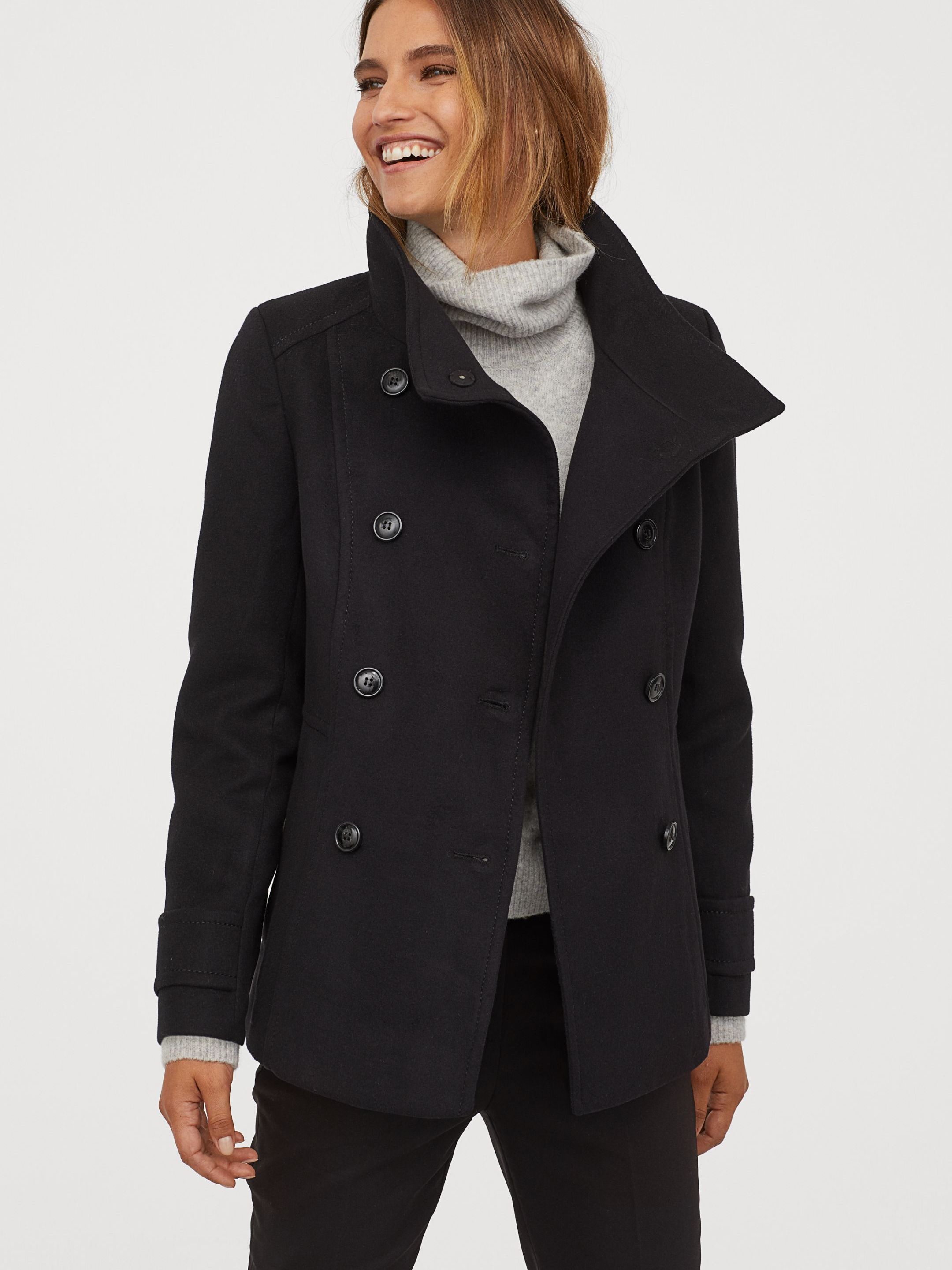 

Пальто H&M 755360 34 Черное