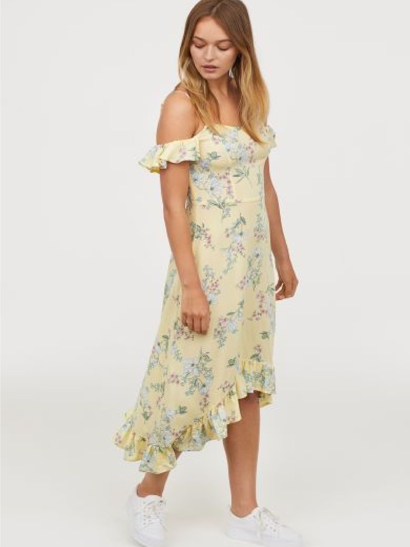 

Платье H&M 0617480-7  Желтое, Платье H&M 0617480-7 44 Желтое
