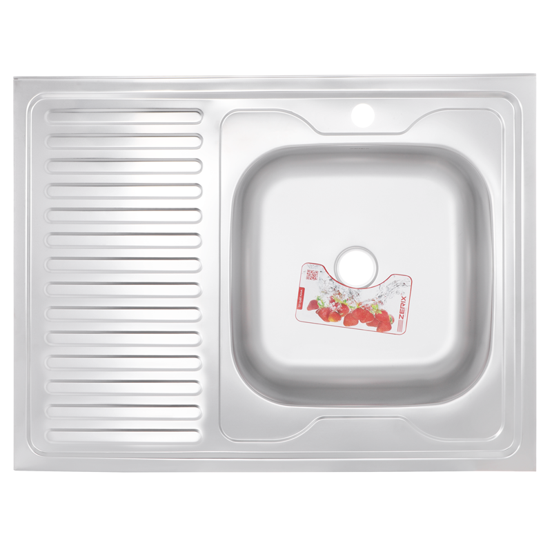 

Мойка кухонная ZERIX Z8060R-04-160E (SATIN) (ZS0606)