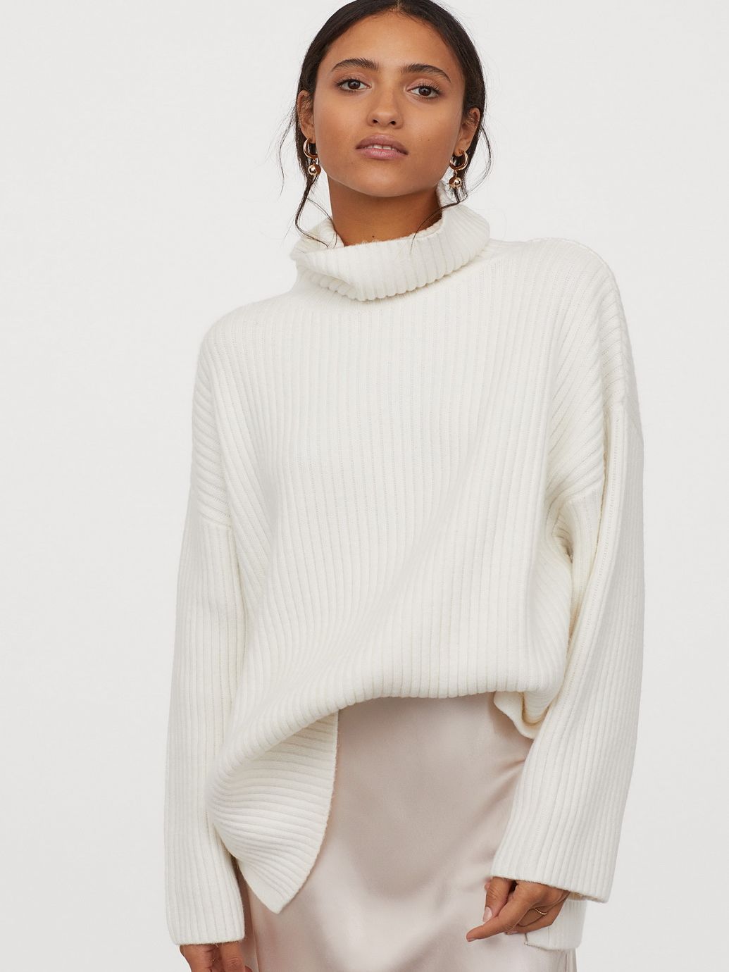 

Свитер H&M 0821031010-010 L Белый