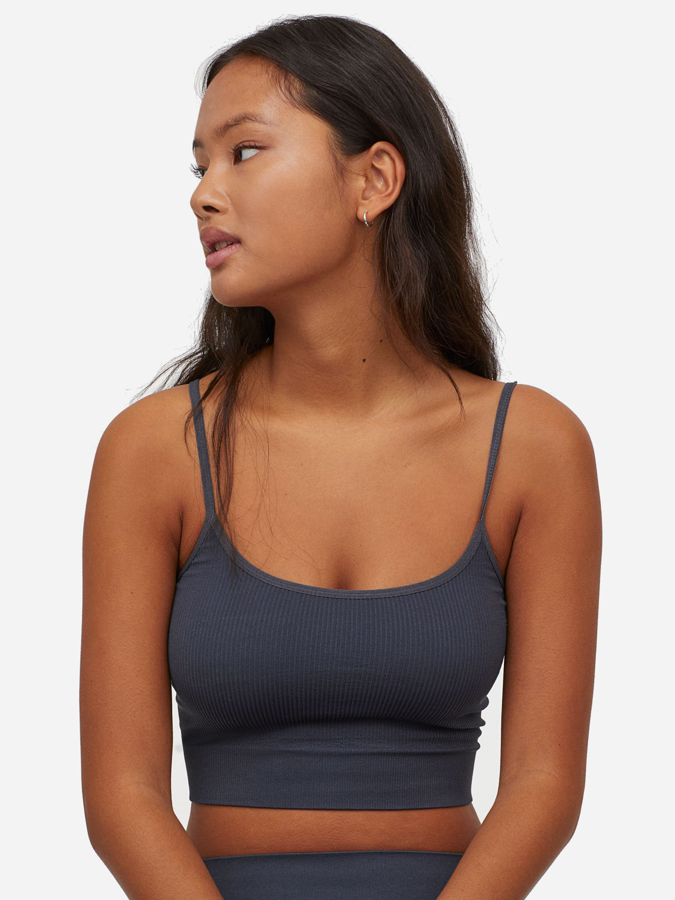 

Топ спортивный H&M 9099152dm L Темно-серый