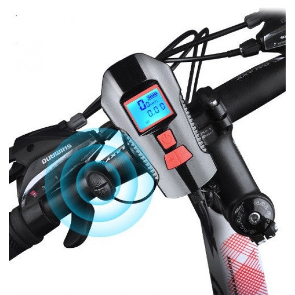 

Велофара Bicycle Lamp Влагостойкая + Спидометр + Сигнал