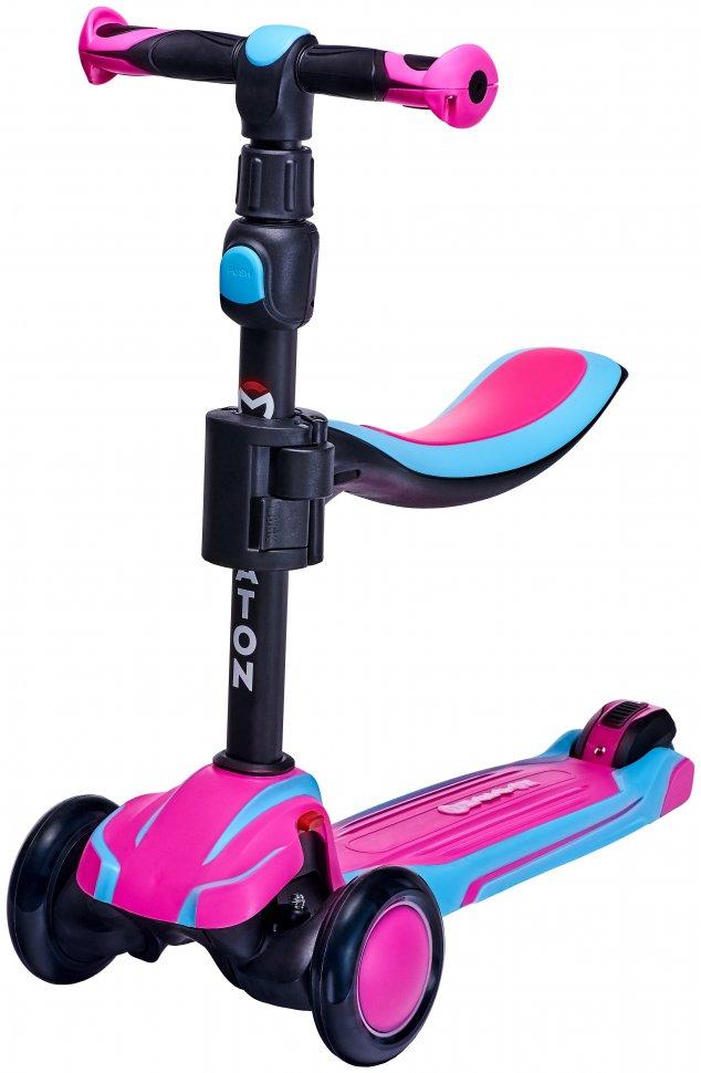 

Детский трехколесный самокат Scooter Flex G My Go 2028 розовый-голубой