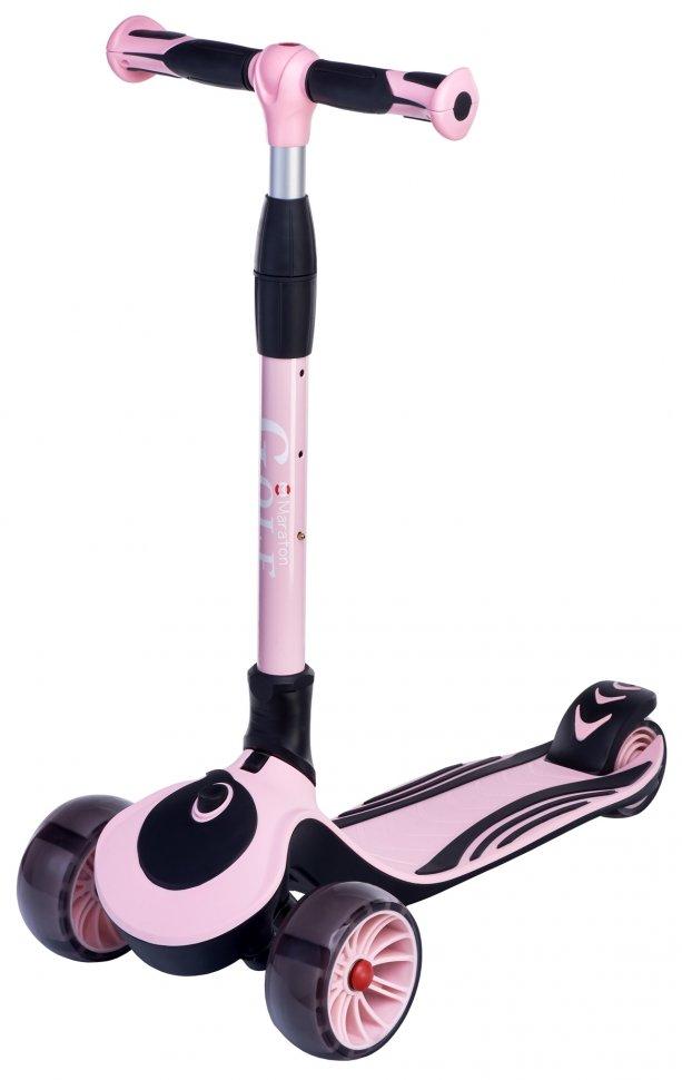 

Детский трехколесный самокат Scooter Golf My Go B 2028 розовый-черный