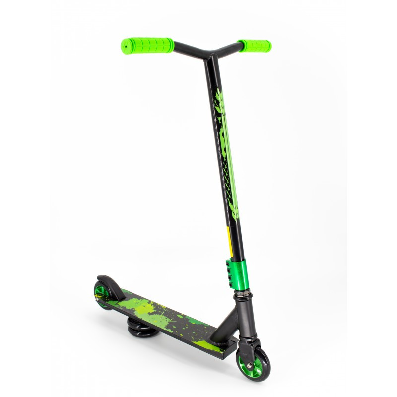 

Самокат трюковый Scooter Scout Original My Go 300A-1 до 100 кг Черно-зеленый