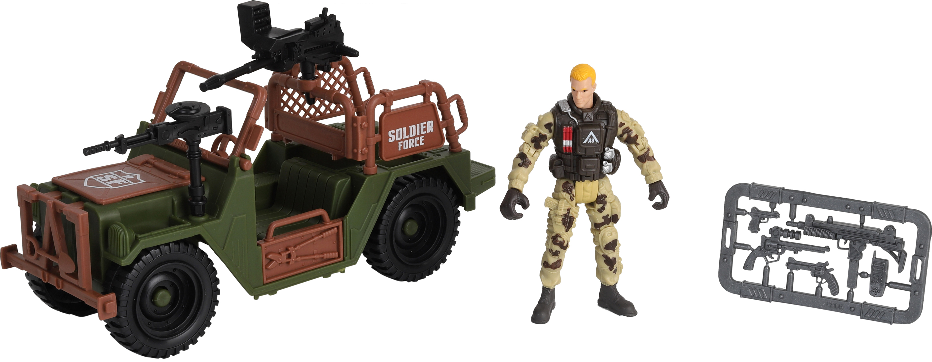 

Игровой набор Chap Mei Солдаты Patrol Jeep (545301-1) (4893808453118)