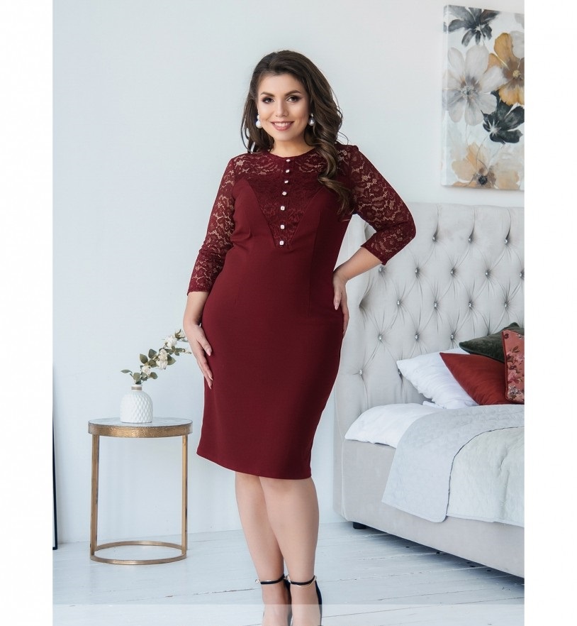 

Платье Exclusive №8617-бордо, Платье Exclusive №8617-бордо 60