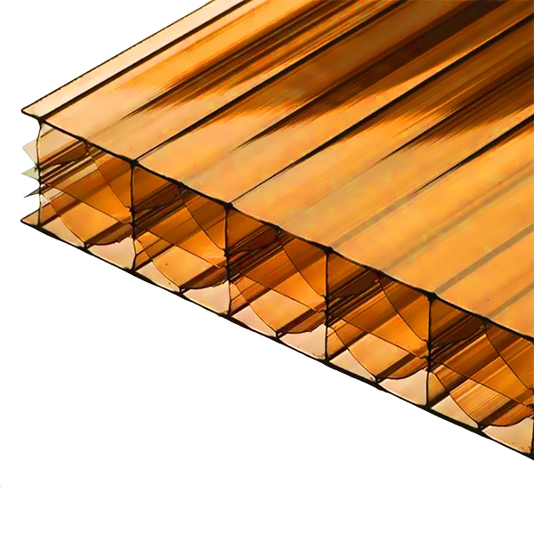 

Сотовый поликарбонат Borrex 16 мм бронза-янтарная однокамерный 2100x6000 ж-образный м2