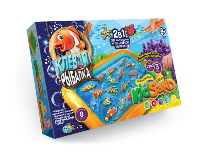 

Игра большая 2 в 1 Клевая рыбалка + KidSand Danko Toys