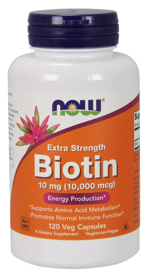 

Витамины NOW Biotin 10000 mcg 120 капс Без вкуса (2212f51)